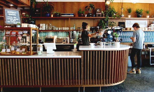 Counter of Case Study Coffee in Portland, Oregon