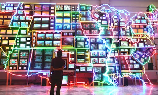 Electronic Superhighway in the National Portrait Gallery in Washington, D.C.