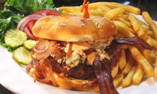 Chupacabra burger at Rudy's Can't Fail