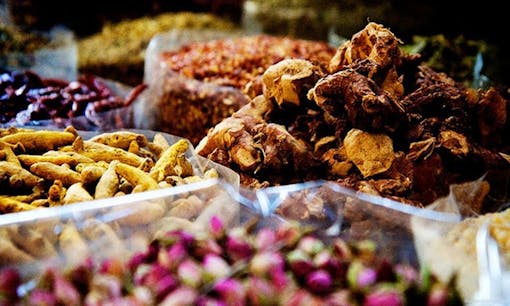Fragrant spices and dried flowers
