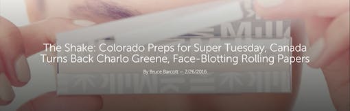 Leafly "The Shake" Face-Blotting Rolling Papers Header