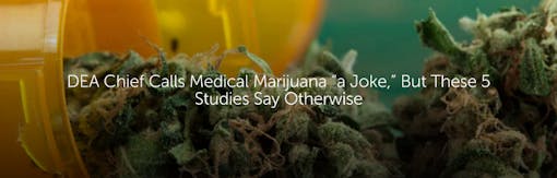 DEA Chief Calls Medical Marijuana 'a Joke', but These 5 Studies Say Otherwise