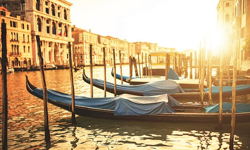 Venice canals sunset