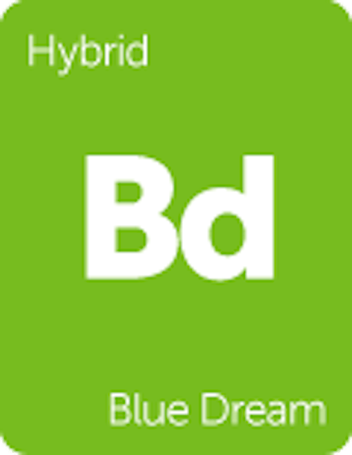 Leafly "Blue Dream" hybrid cannabis strain tile