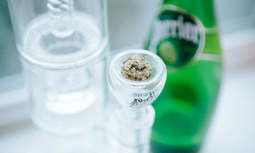 using soda water with lime as bong water