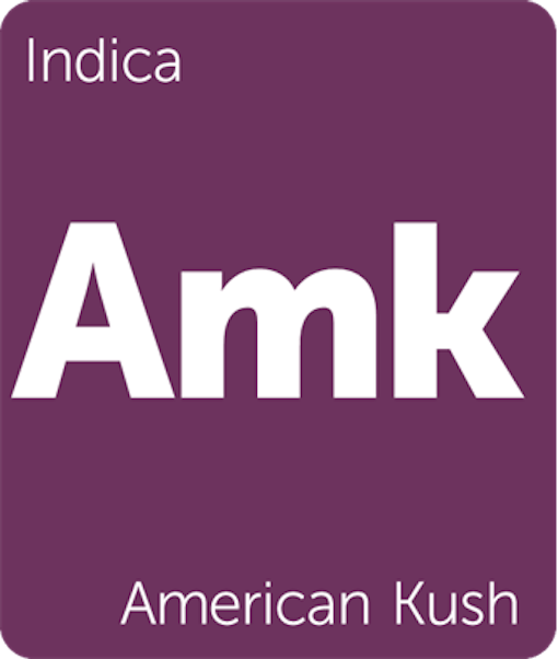 American Kush Leafly Strain Tile