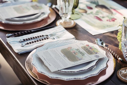 Between talk of bluegrass and favorite summer books, there was running commentary about the farm-to-table dinner.