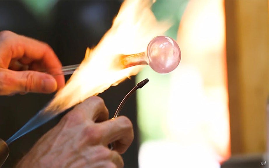 How to Make a Cannabis Glass Hand Pipe: The Hands Behind the Flame image