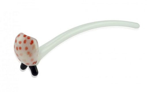 Long Standing Black Footed Gandalf White Pipe from EveryoneDoesIt.com