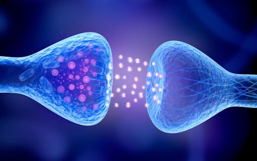 Active receptor isolated on blue.