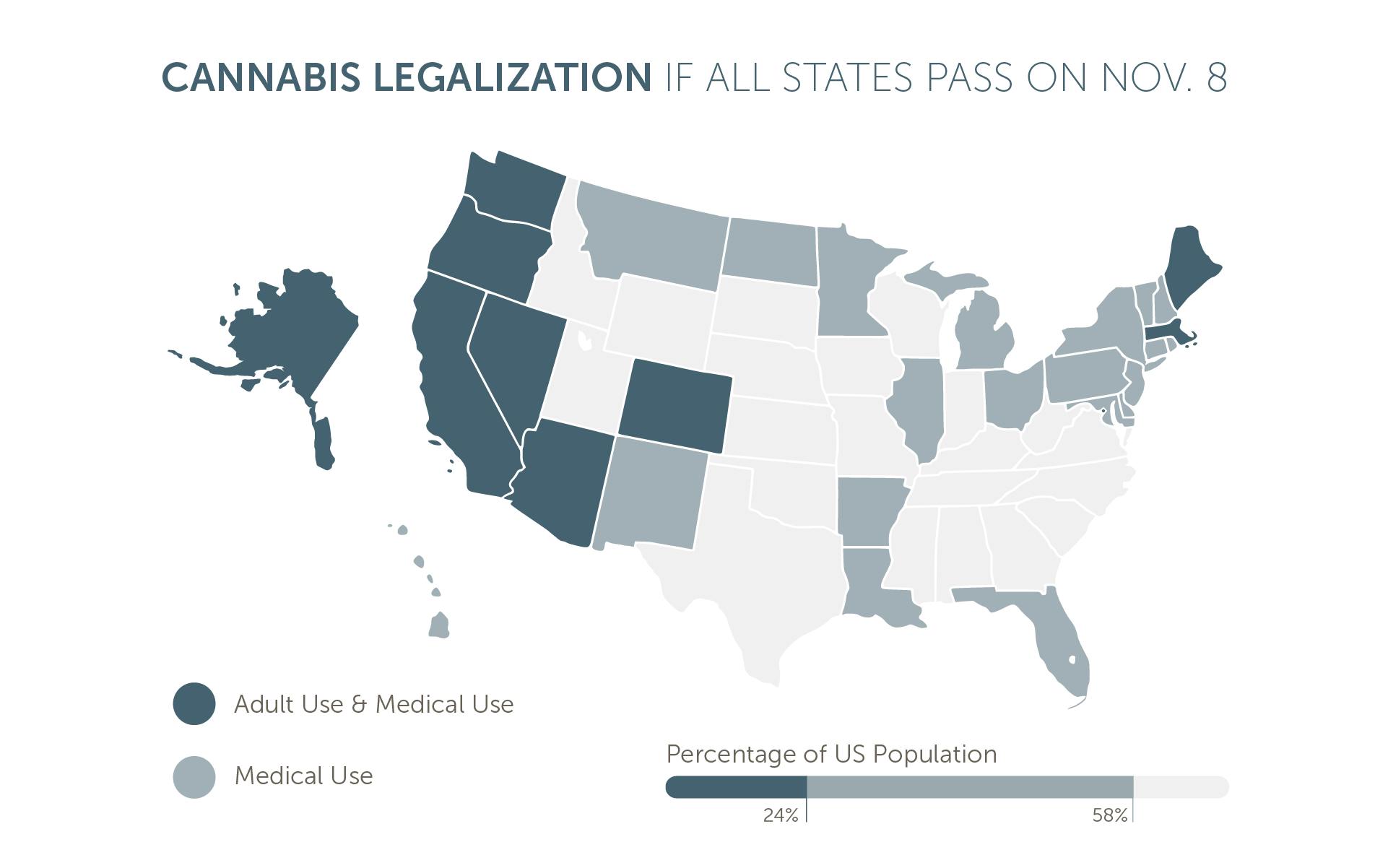 Here's What America's Legalization Map Could Look Like Tomorrow | Leafly