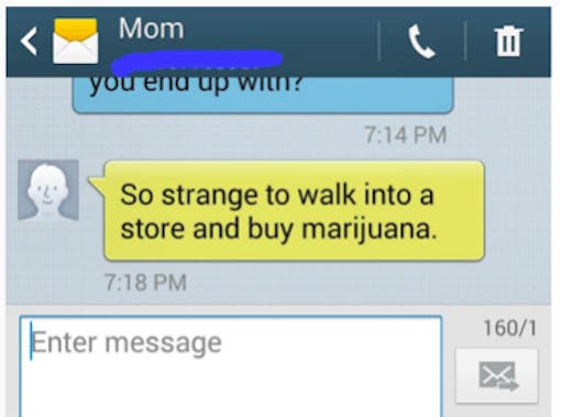 Actual text from Will Hyde's mom.