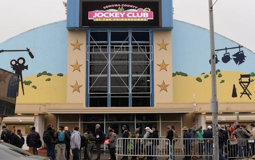 Attendees wait in line at The Emerald Cup held at the Sonoma County Fairgrounds in Santa Rosa, California. December 10, 2016 Photo by: © Erik Castro
