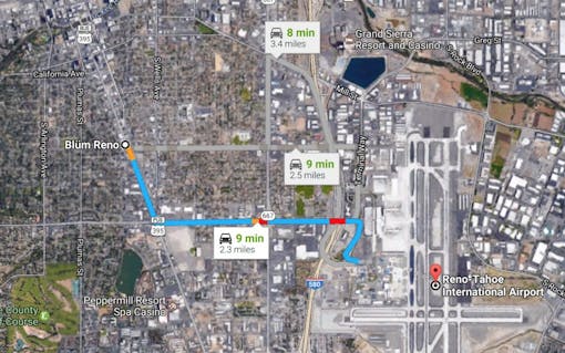 The Closest Marijuana Dispensary to the Reno-Tahoe International Airport