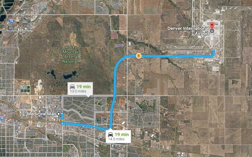 The Closest Marijuana Dispensary to the Denver International Airport