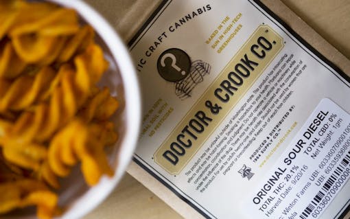 Fritos Honey BBQ Flavor Twists and Sour Diesel