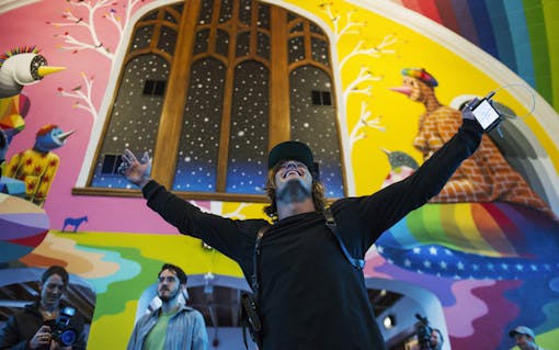 Visitors were in awe of the International Church of Cannabis on its opening day.