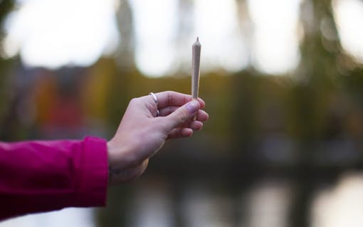 Smoking pre-rolls before a sensory deprivation float tank experience