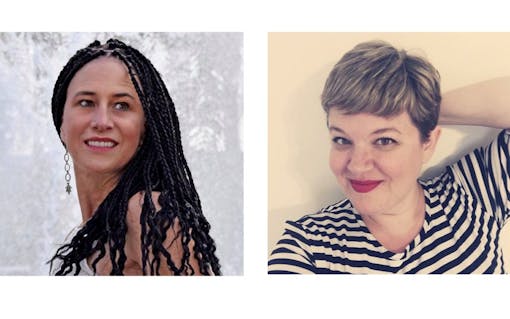 Nique Pichette left, Kristy Edwards, right.