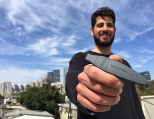 The Kanabo VapePod: You stop inhaling when it stops vibrating.