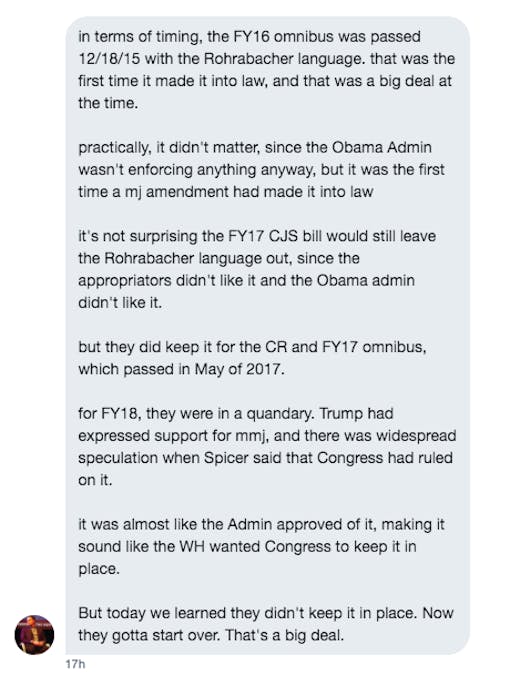 Kevin Sabet messaged a Leafly editor to explain his reading of the history behind the cannabis amendment.