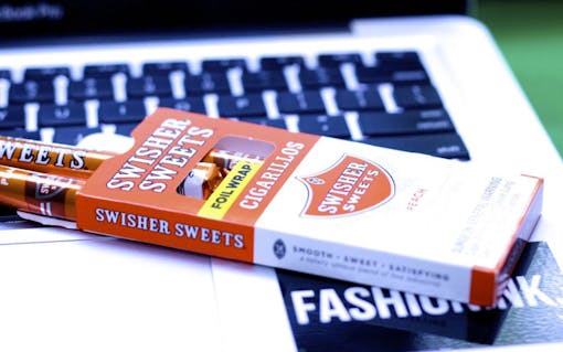 Swisher Sweets on a computer