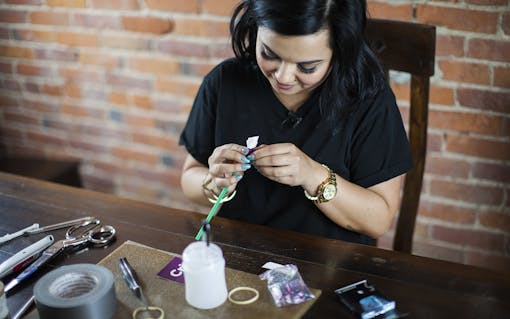 “I'm gonna try and use stick gum as my bowl piece.”