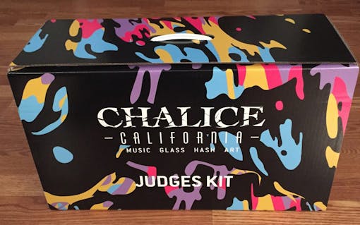 A judge's kit of samples for a cannabis competition