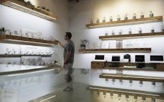 The Source dispensary in Las Vegas competes with a robust black market. (AP Photo/John Locher, File)