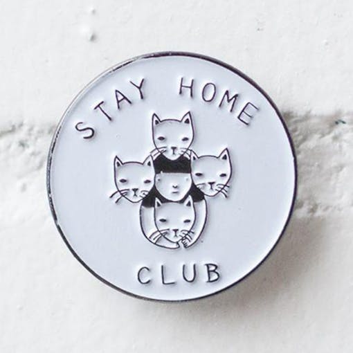 Cool Weed Pin/Button #8: Stay Home Club Pin by Stay Home Club