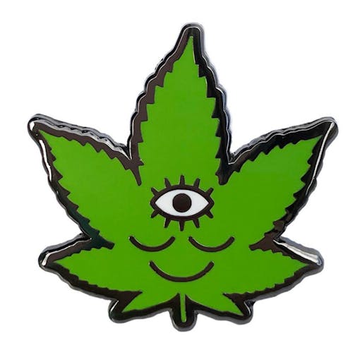 Cool Weed Pin/Button #10: Wokeface Tokeface Pin by Wokeface
