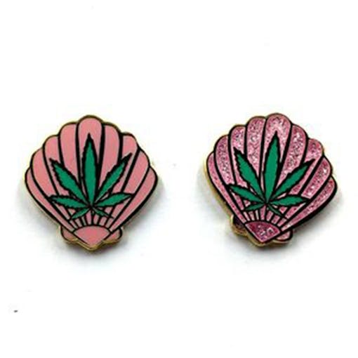 Cool Weed Pin/Button #1: Sea Weed Pin by Penelope Gazin