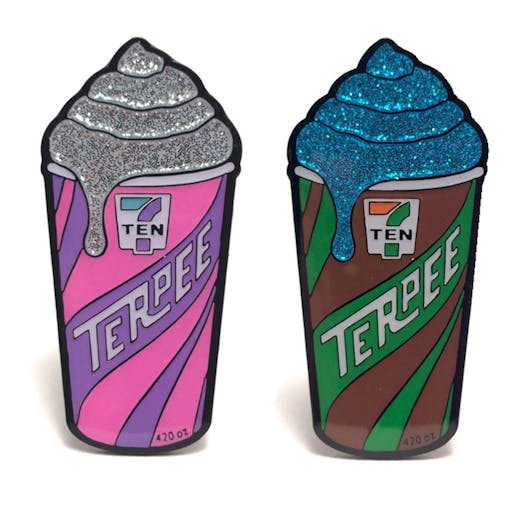 Cool Weed Pin/Button #5: Let's Get Terpee Pins by Just Get High