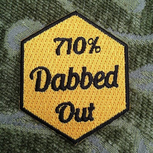 Iron on weed patch #6: 710% Dabbed Out Patch by Trippy Pins