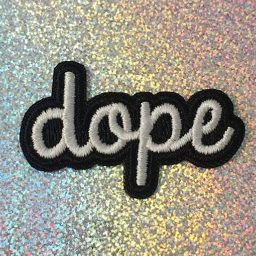 Iron on weed patch #7: Word! Dope Patch by Wildflower + Co.