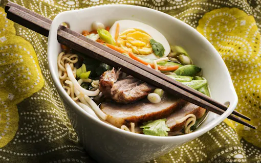 Cannabis-infused pork belly ramen