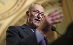 Senate Minority Leader Chuck Schumer of N.Y. committed to a Senate floor vote on legalization in a Leafly interview Friday. (AP File Photo/Pablo Martinez Monsivais)