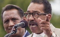 Los Angeles City Council president Herb Wesson has called for suspending and re-doing cannabis store licensing. (AP File Photo/Ringo H.W. Chiu)
