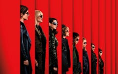 Ocean's 8 Rihanna Sandra Bullock Cate Blanchett Anne Hathaway Helena Bonham Carter Sarah Paulson Awkwafina Mindy Kaling Dakota Fanning James Corden