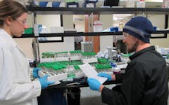 California cannabis analysis labs are swamped with swamples as product purityrules take effect. (David Downs | Leafly)