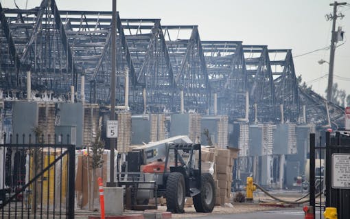 One of the state's leading cannabis producers lacked sprinklers at its facility. (Courtesy of Fire Service of the Central Coast, CA)