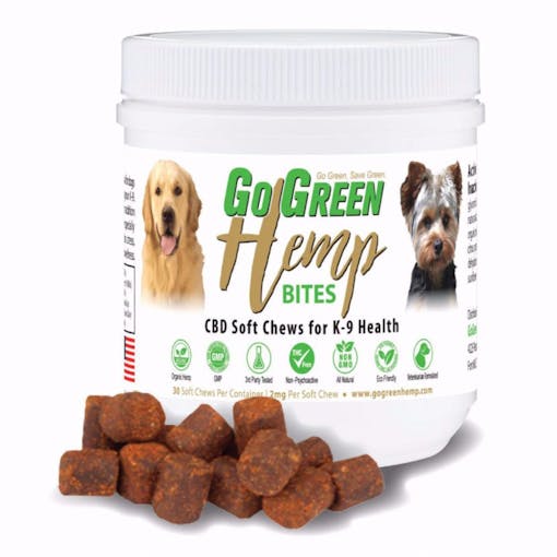 CBD product for dogs scared of fireworks #5: CBD Soft Chew Bites by GoGreen Hemp