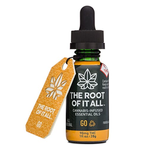 Caffeine and marijuana product: GO Cannabis-Infused Essential Oils