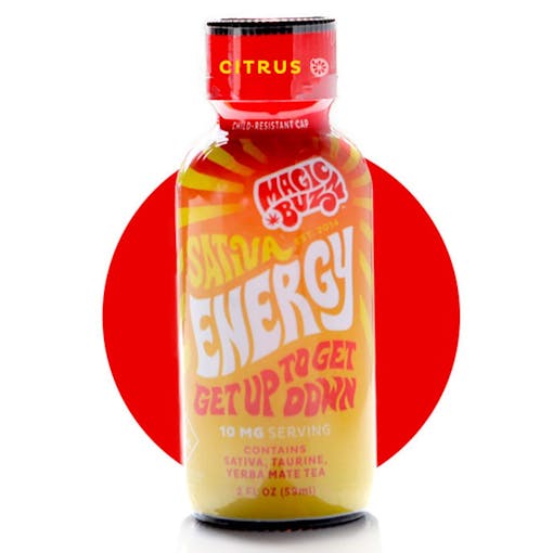 Caffeine and marijuana product: Sativa Energy Buzzin