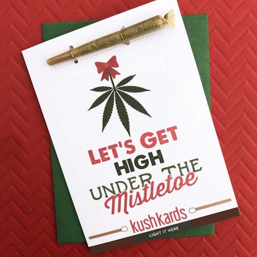 Last-minute marijuana gifts: Holiday Joint Cards by KushKards