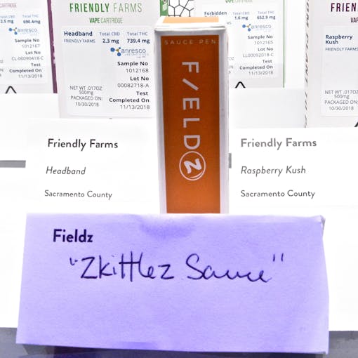 Fields extracts plus Zkittlez strain yields Fieldz. (David Downs/Leafly)