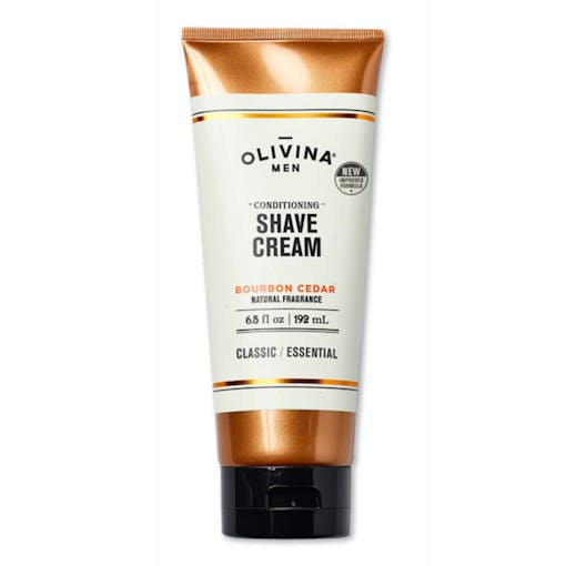 Men's grooming products with cannabis: Conditioning Shave Cream by Olivina Men