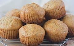Cannabis-infused honey oat muffins