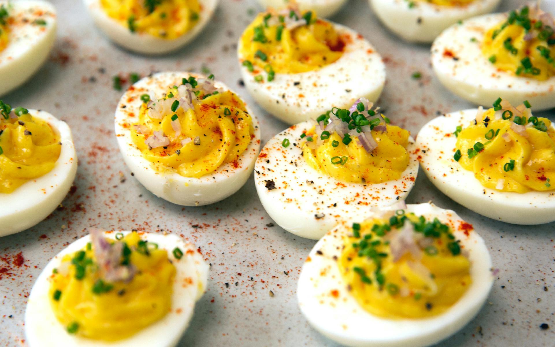 How to make cannabis-infused devilled eggs image