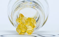 Fresh-frozen cannabis gets turned into THC diamonds at Utopia Cannabis in California. (Courtesy Utopia Cannabis)